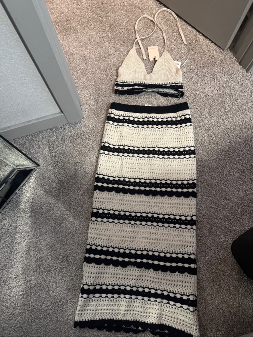 Knitted two piece
